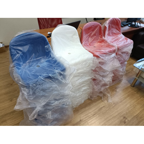 Кресла для стадиона 30 шт (триколор)