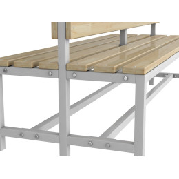 Скамейка для раздевалки 2м, двухсторонняя