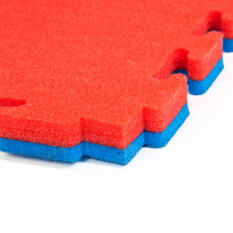 Будо-мат 100 x 100 см, 20 мм (Сине-красный)